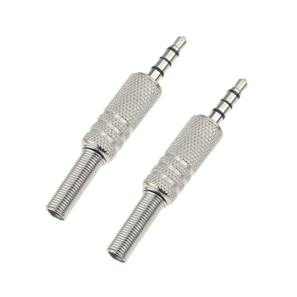 3.5mm 4-Pole Metal Jack Soldering Plug