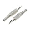 3.5mm 4-Pole Metal Jack Soldering Plug