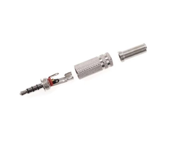 3.5mm 4-Pole Metal Jack Soldering Plug