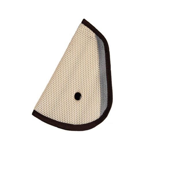 Car Seat Belt Cover Adjustable Clip Harness Beige