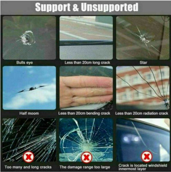 Windshield Repair Resin Kit Fluid