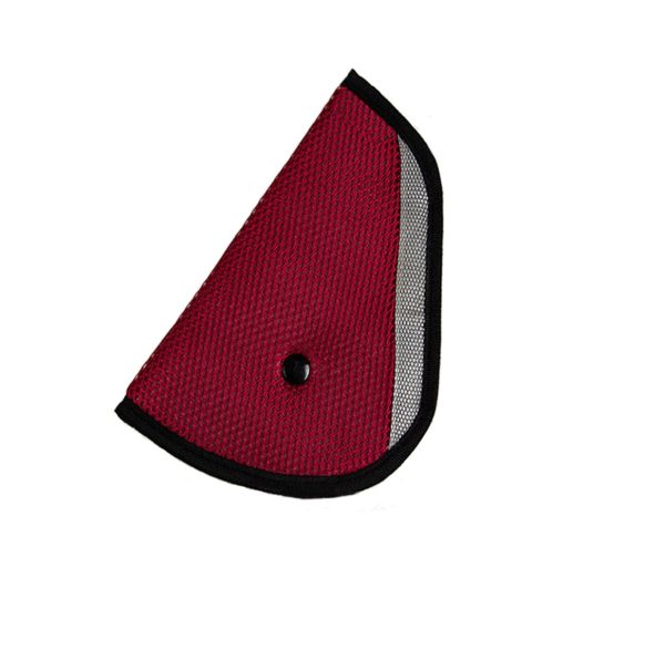Car Seat Belt Cover Adjustable Clip Harness Red