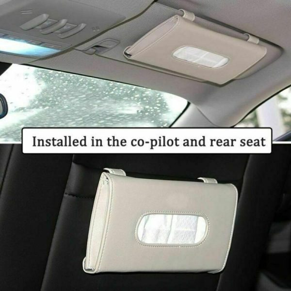 Color Car Sun Visor Tissue Holder Dispenser Box
