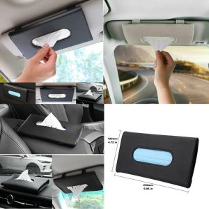 Color Car Sun Visor Tissue Holder Dispenser Box