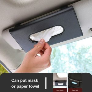 Color Car Sun Visor Tissue Holder Dispenser Box