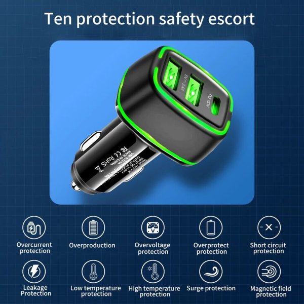 PD Fast Car Charger 18W