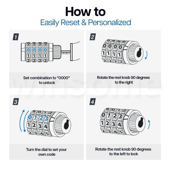 How to reset combination lock