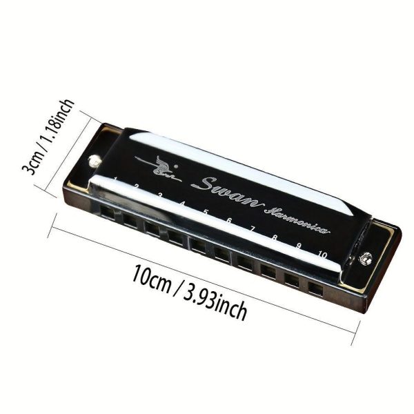 Silver Harmonica Dimensions