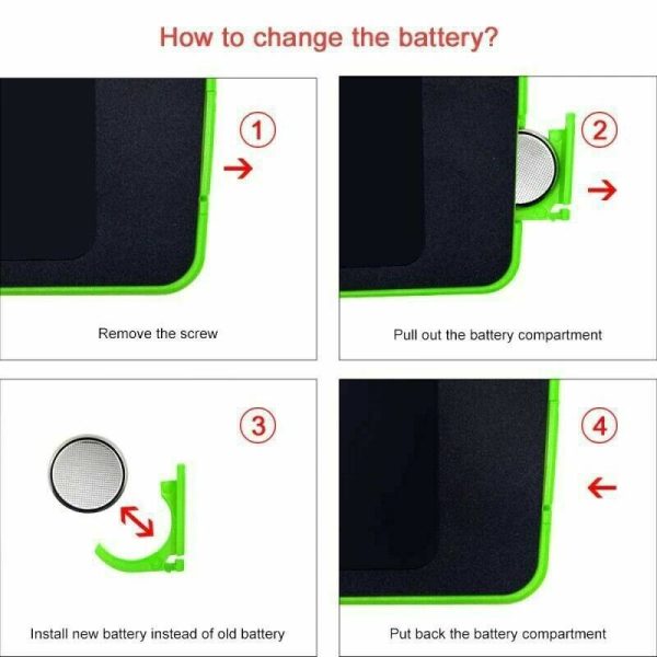 Drawing Board Replaceable Batteries