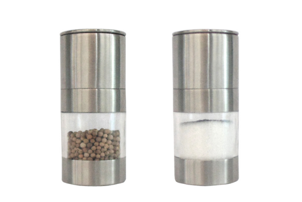 salt and pepper grinder side by side